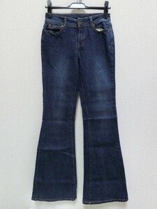 T【ヲ4-44】【60サイズ】▲bcbgmaxazria ビーシービージーマックスアズリア デニムパンツ ジーンズ ブーツカット/レディース25