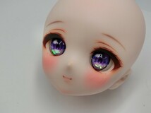 T【ロ4-07】【60サイズ】▲DDH-01 セミホワイト肌 SW/カスタムヘッド+アイ/ドルフィードリーム/ボークス/ドール_画像6