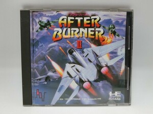 T【ヲ4-56】【送料無料】PCエンジン After Burner II アフターバーナーⅡ Huカード用 ゲームソフト/※傷 シール有