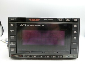 T【ヲ4-81】【80サイズ】▲★ALPINE アルパイン イコライザー チューナー カセットデッキ 7360J/動作未確認/※傷汚れ有