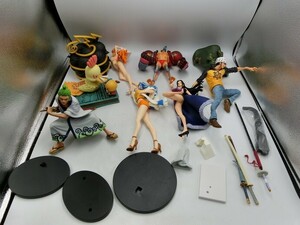 T【ウ5-13】【80サイズ】▲未検品/ONE PIECE ワンピース フィギュア まとめてセット/ナミ ハンコック ゾロ 他