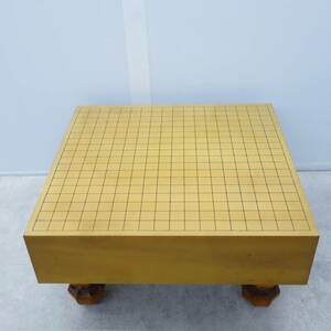 ▽重量 約12.5kg 厚み 約11.7㎝ ｜囲碁盤｜ 囲碁 ｜底面 サイン ？ 段位 棋士名 記載あり ■P2952