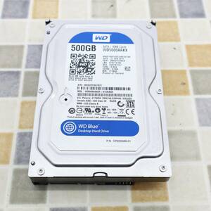 ∨ 500GB｜SATA 内蔵型 3.5インチ ハードディスク｜Western Digital WD5000AAKX HDD｜フォーマット済 ■O6213