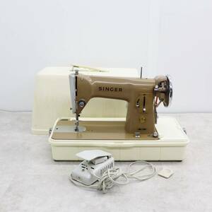 ^ 1970 period Old sewing machine l retro sewing machine home use lSINGER singer 191U antique antique l case pedal attaching Junk #P0167