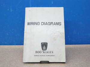 ∧ ｜配線図 リペアマニュアル WIRING DIAGRAMS 800 SERIES SERVICE MANUAL SUPPLEMENT｜ROVER AKM5857 ローバー 800シリーズ｜ ■N5169