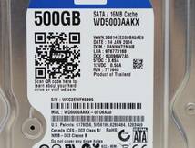 ∨ 中古【 500GB 】｜SATA 内蔵型 3.5インチ ハードディスク｜Western Digital WD5000AAKX ｜フォーマット済 HDD ■N8380_画像3