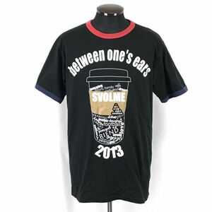 スボルメ/SVOLME★2013/半袖Tシャツ【メンズXL/黒系/black系】大きいサイズ/Tops/Shirts◆BH715