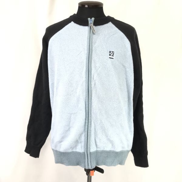 RUSTY/ラスティ★トラックジャケット/トレーナー【メンズL/blue/青系】起毛/Coat/Jacket/Jumper◆BH760