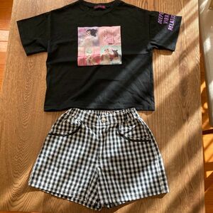 140女の子　まとめ売り　ラブトキシック　半袖Tシャツ　ショートパンツ