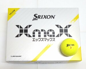 新品★ダンロップ★スリクソン XmaX エックスマックス★SRIXON★2024★飛距離追求型★イエロー★2箱★24球★2ダース