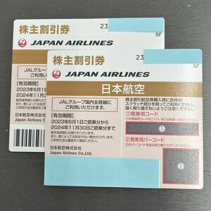 JAL 日本航空 株主優待券　2024年11月末期限　2枚セット　送料無料　③