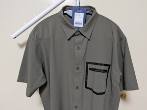 ホグロフス 半袖 ストレッチ シャツ メンズ Ｍ グリーン系 haglofs stretch shirts 020822 アシックス 男性 men's アウトドア 登山 ウェア