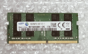 SNMSUNG 2RX8 PC4-2400T-SE1-11 16GB×1 ノート用メモリ動作品 