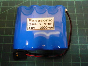 フタバ受信機用、4.8V-2000ｍＡ パナソニック・エネループ・スポット溶接