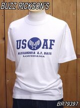 新品 バズリクソンズ U.S.AIR FORCE Tシャツ ホワイト M BR79397 buzzrickson's_画像1