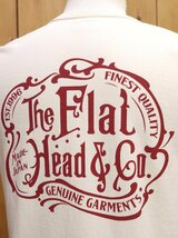 新品 フラットヘッド THE FLAT HEAD & CO 丸胴半袖Tシャツ 40 アイボリー FN-THC-044_画像4