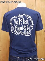 新品 フラットヘッド THE FLAT HEAD & CO 丸胴半袖Tシャツ 40 ネイビー FN-THC-044_画像1