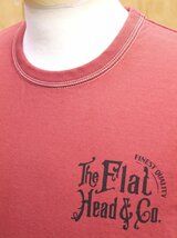 新品 フラットヘッド THE FLAT HEAD & CO 丸胴半袖Tシャツ 42 ライトレッド FN-THC-044_画像3