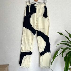 M.Y.O.B NYC / 2tone gauze pants