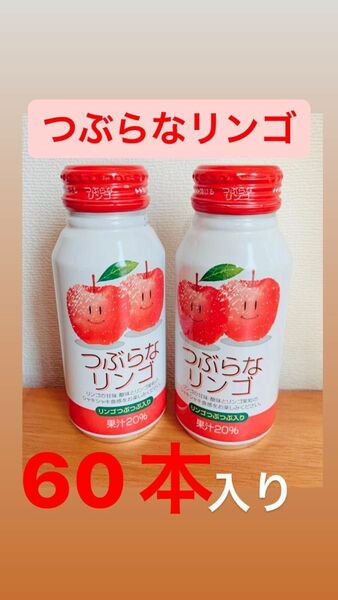 ジュース"つぶらなリンゴ"2箱(計60本)