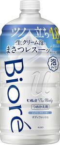 【大容量】 ビオレu ザ ボディ 〔 The Body 〕 泡タイプ ピュアリーサボンの香り つめかえ用 780ml 「高潤滑処方