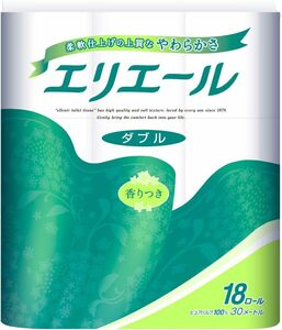 エリエール トイレットペーパー 30m×18ロール ダブル パルプ100% リラックス感のある香り