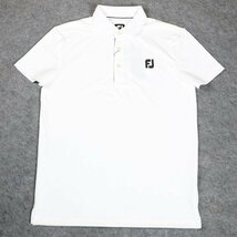 新品◆【格好いい】【通気品】メンズ速乾半袖ポロシャツGOLFJLゴルフTシャツトップス白XL_画像1