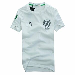 新品◆【格好いい】◆【通気品】メンズ半袖ＴシャツHYDROGENハイドロゲンH2J56白M