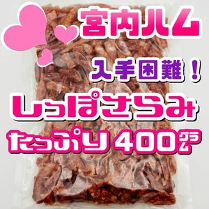 宮内ハム　大人気！希少！入手困難！しっぽカルパス（しっぽサラミ）400g