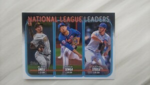 千賀滉大 2024 topps series1 ベースカード 最優秀防御率カード ニューヨーク・メッツ