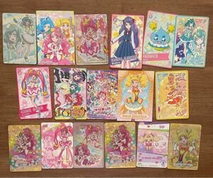 プリキュアカード16枚　使用済みムビチケ1枚