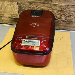 IHジャー炊飯器 HITACHI RZ-TS104M ルビーレッド 炊飯容量 1.0L 5合炊き 簡易動作確認済み の画像1