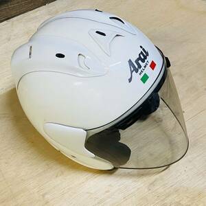 Arai ヘルメット SZ Ram3/59-60cm/オートバイ用品/ホワイト/アライ/現状品中古品