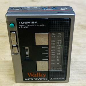 TOSHIBA 東芝 Walky ステレオカセットプレーヤー（KT-AS1）シルバー動作確認済