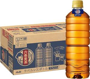  Asahi drink six article barley tea label less bottle [ tea ] [ non Cafe in ] 660 millimeter liter (x 24)