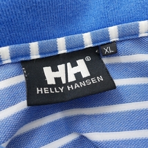 美しきマリンブルー！【 ヘリーハンセン (XL) 】襟付き半袖ボーダーポロシャツ HH33216 HELLY HANSEN ゴールドウイン_画像6