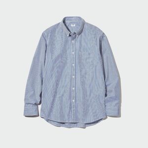 UNIQLO エクストラファインコットンブロードストライプシャツ (ボタンダウン)