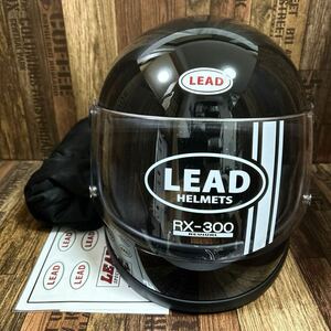 ★アウトレット処分 LEAD RX-300R BLACK 61-62cm XLサイズ リード工業 フルフェイス ヘルメット 23年製 A60527-6