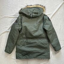 ★サンプル処分 HOUSTON KHAKI Lサイズ ヒューストン N-3B ミリタリージャケット ライディングジャケット ナイロン A60514-9_画像3