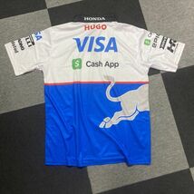 【Lサイズ 】新品未使用 Visa cash app RB レプリカ ポロシャツ 角田 リカルド red bull【送料無料】　_画像2