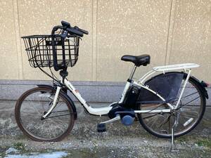 N4512 electromotive bicycle Panasonic giyuto white 22|26 -inch present condition sale!