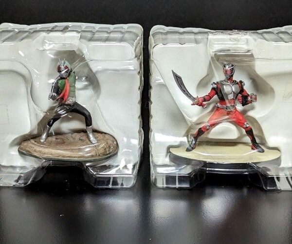 ポリストーンコレクション 仮面ライダー新1号と仮面ライダー龍騎 2個セットバラ売りなし。