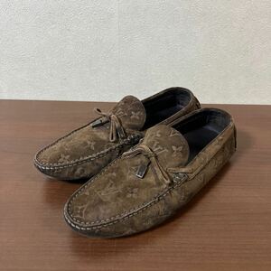 LOUIS VUITTON ルイヴィトン 22SS LVドライバー ライン モノグラム ドライビングシューズ ローファー モカシン size 7 1/2