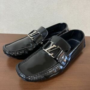 LOUIS VUITTON ルイヴィトン モンテカルロライン LVバックル ドライビングシューズ ローファー size 7 ブラック