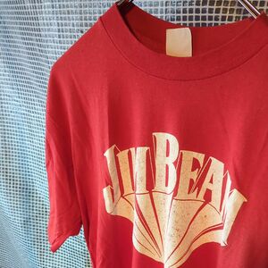 JIM BEAM/ vintage print T-Shirt