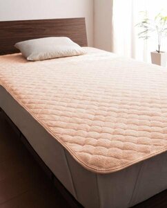  towel ground short mattress pad single goods ( mattress for mattress for ) semi-double size color - Sakura / cotton 100% pie ru...