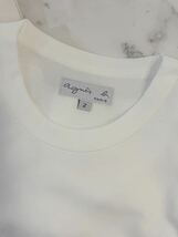 アニエスベーagnes b.半袖ロゴTシャツ　ホワイトレディースMサイズ_画像2