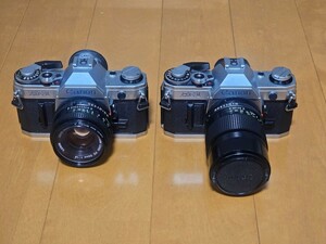 ジャンク品 Canon AE-1 2台 レンズ付き