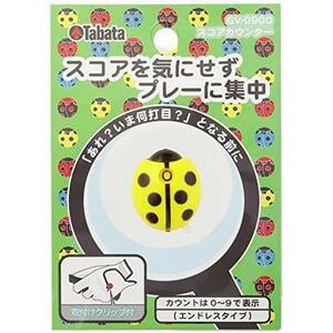 イエロー 6個 Tabata(タバタ) スコアカウンター ゴルフ ゴルフラウンド用品 スコアカウンター てんとう虫 GV0900