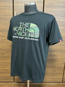 THE NORTH FACE(ザ・ノースフェイス） S/S CAMOUFLAGE LOGO TEE（カモフラージュロゴティー） NT31622 ブラック XL 人気シリーズ！GOLDWIN